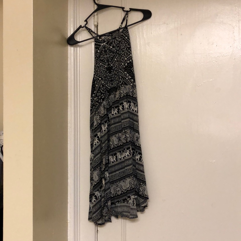 NWOT Black & White Elephant Dress
